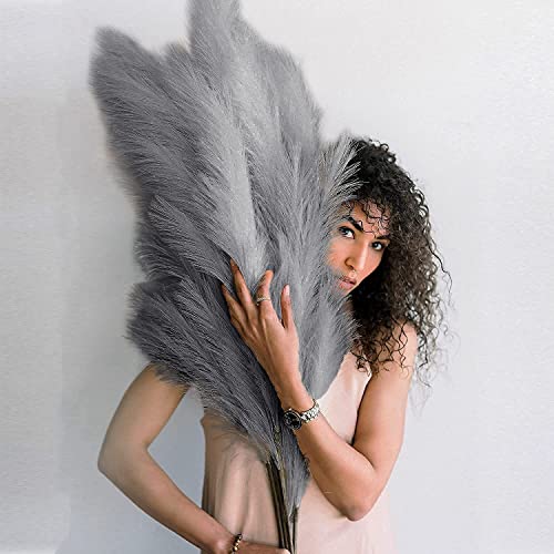 Künstliches Pampasgras, groß, 110 cm, 3 Stück Cover