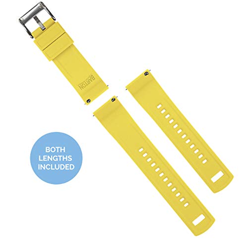 Image of BARTON Elite Silicone Watch Bands - Quick Release - Choose Strap Color & Buckle Color (Stainless Steel, Black PVD or Gunmetal Grey) - 18mm, 20mm, 22mm & 24mm Watch Straps