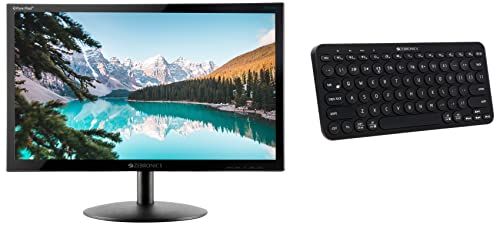 Image of ZEBRONICS Zeb-V19Hd 18.5 Inch (46.99 Cm) Led Monitor with Supporting Hdmi & ZEB-K5000MW Bluetooth Wireless Keyboard with Easy-Switch for Up to 3 Devices for PC, Laptop, Windows, Mac, Chrome OS