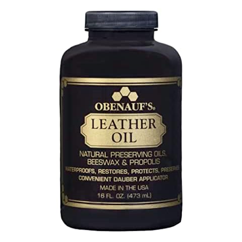 Obenauf's Leather Conditioner - Leather Oil (16oz) - Restore and Protect Leather Boots, Jackets, Purses as Well as Car Leather, Leather Furniture and Much More - Made in The USA (with Applicator) Cover