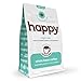 happy coffee light roast whole bean coffee, 12 oz., notes of cashew & elation, recyclable container, grown & harvested in Colombia, Brazil & Guatemala