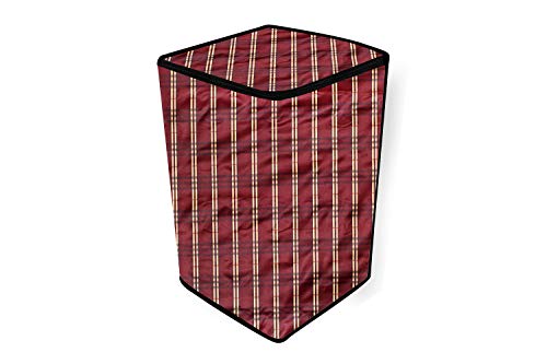 Image of Stylista Washing Machine Cover Compatible for LG 8 kg T9077NEDL1 Fully-Automatic Top Load Plaid Red