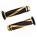 SFONIA 2pz Manopole Manubrio Moto Impugnatura 22MM 7/8" Gomma Antiscivolo Universale per Moto Scooter Quad Cruiser Off Road (Giallo)