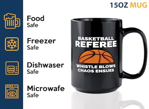 Taza de Cerámica para Entrenador de Baloncesto 15oz Negro miniatura 4