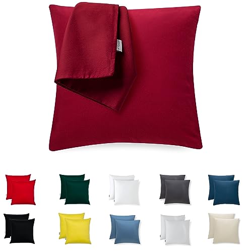 Federa per cuscino con paillettes, motivo glitter rosso è me