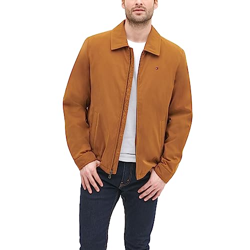 Image of Tommy Hilfiger Men's Lightweight Zip-up Microtwill Golf Jacket (Standard and Big & Tall Sizes)