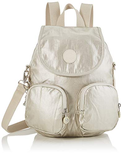 Kipling Firefly Up  Mochilas para Mujer  Dorado  Cloud Metal   22x31x14 cm