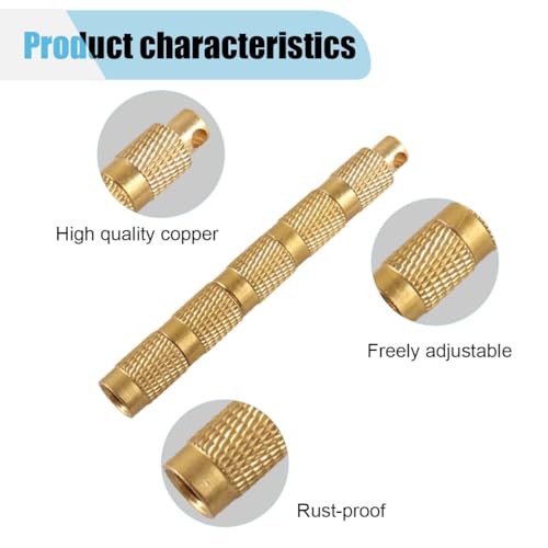 Image of smilfuy 4 in 1 Brass Air Down Tire Deflator, Offroad Tyre Deflation Valve Tool | Portable Design, Car Tire Pressure Relief Bleeder Set, Heavy Duty Off-Road Accessories, Keychain Storage, Valve Cap Included