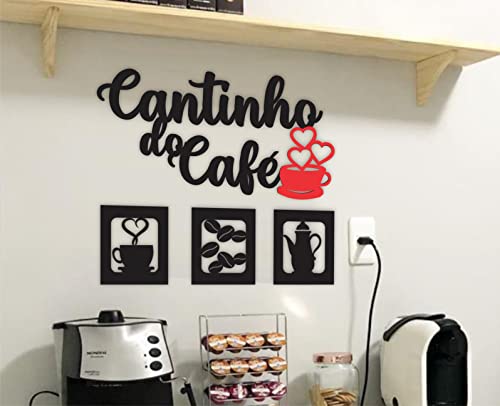 Placa “Cantinho do café” em MDF