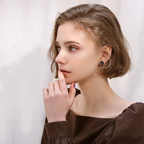 Yoursfs Rose Flower Clip on Earrings for Women 18K Gold Plated Dainty Non Pierced Ears Jewelry Gifts for Valentine's Day3