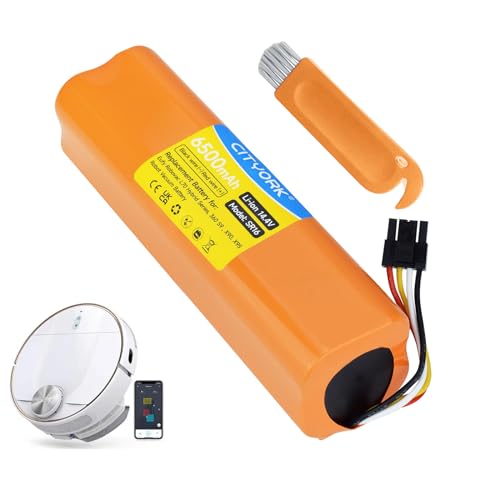 CITYORK Li-ion 14,4 V 6500mAh batteria per Eufy Robovac L70 Hybrid, T2990, T2990G21 /INR18650M26-4S2P, batteria compatibile con 360 S9, X90, X95 batteria di ricambio robot aspirapolvere