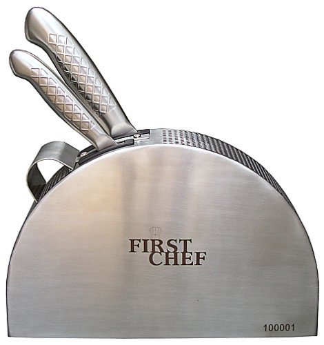 Set Cuchillos Cocina 3 Piezas Acero Inox Base miniatura 4