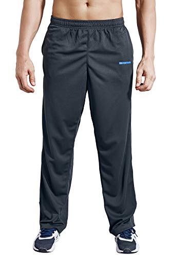 image for ZENGVEE Men's Sweatpant with Pockets Open Bottom Athletic Pants for Jo