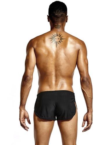Mens Sexy Large Split Side Active Shorts Boxer Briefs Underpants3