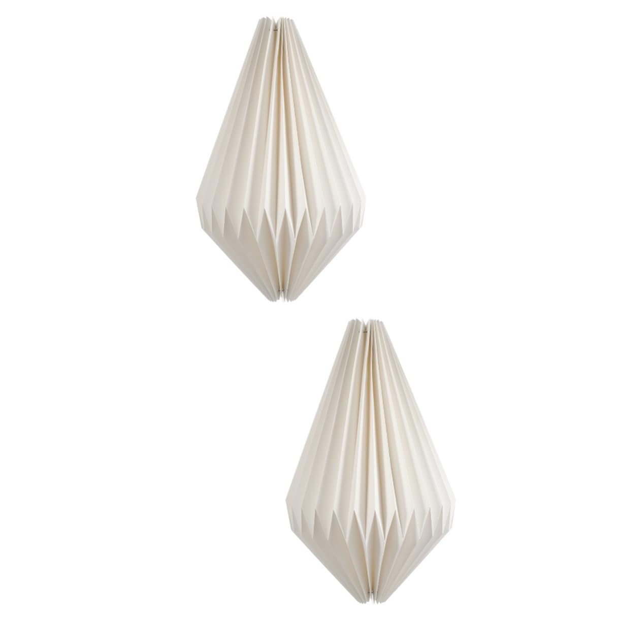 Mikikit 2pcs Origami Art Lamp Shade Decorative Hanging Lantern for Living Hotel Bar Light Cover