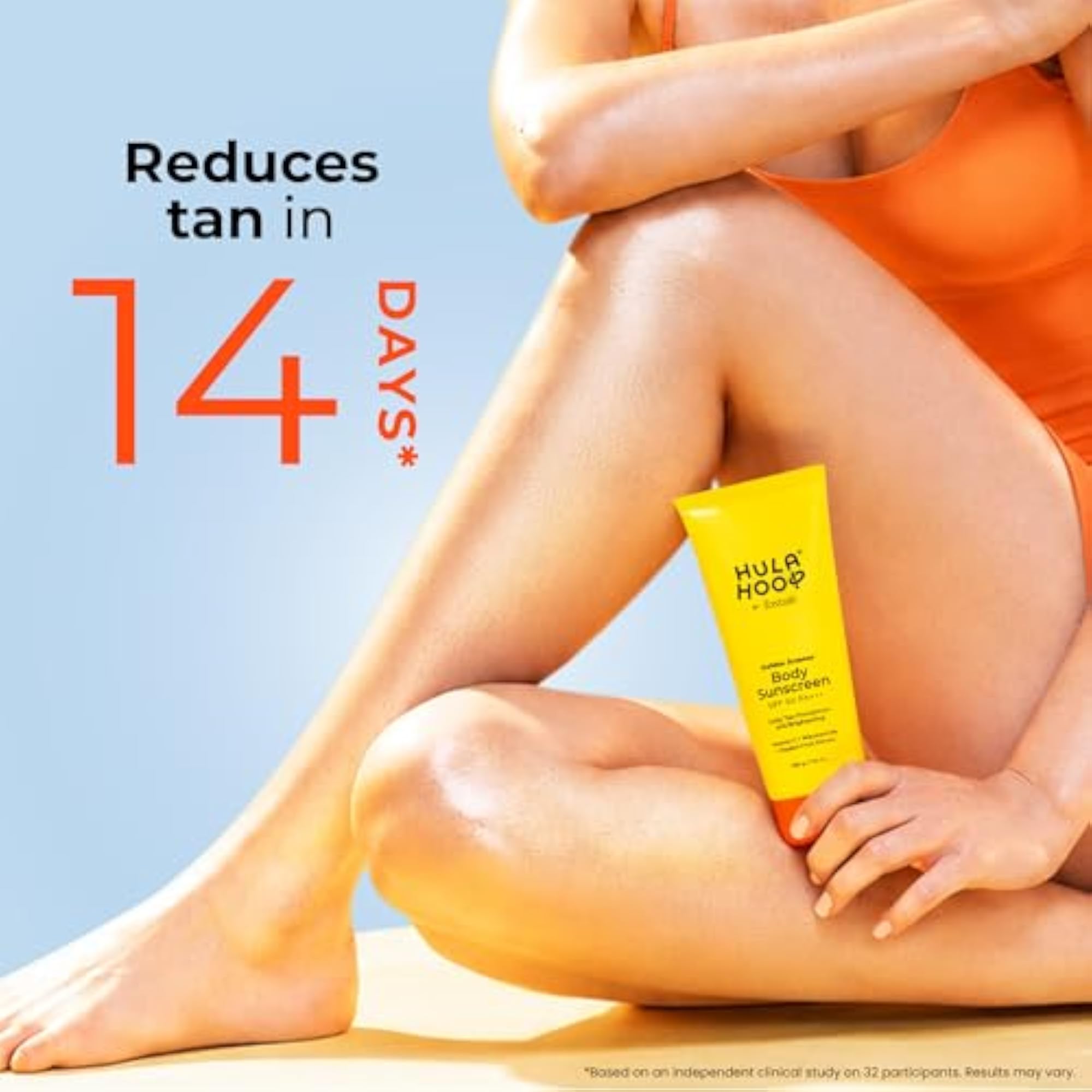 Hula Hoop Sunscreen Body Lotion SPF 50, Moisturize & Prevent Tan