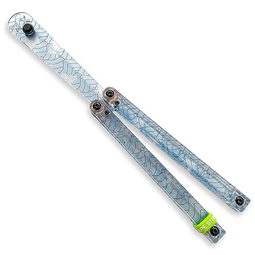 Larqety Foldable Plastic Tool, Sturdy and Lightweight, Excellent Balance, Practice Tool for Beginners (Streak Blue)
