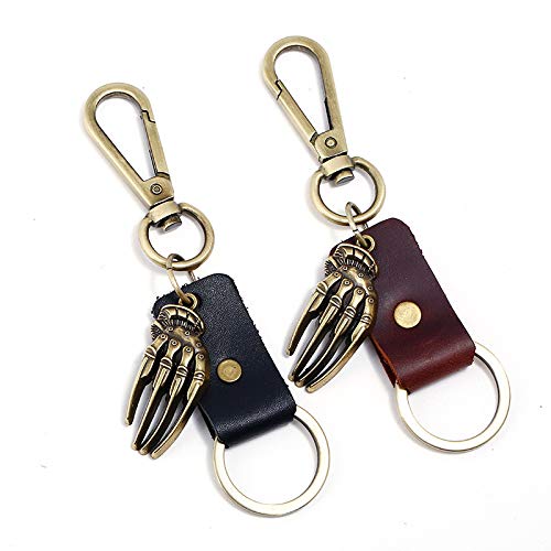Porte clef en cuir rétro pour clés de voiture, l'accessoire homme indispensable