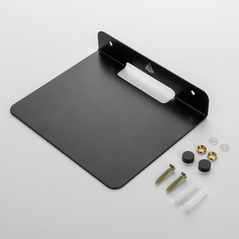 AMERTEER Office wall Shelves Decor | Book Shelf for Living Room | Bedroom Bookshelf Floating for Wall | Decorative Small Mounted Rustic Shelving, Kitchen, Storage, Stand, Black