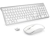 ✅【Ampia compatibilità】Compatibile con Windows 2000/ME/XP/Vista/7/8/10 Funziona bene con Macbook, desktop, Chromebook, PC, laptop, computer Smart TV e altro.Tastiera e mouse wireless silenziosi ideali per conferenze, presentazioni a bordo, biblioteca, caffetteria, lavoro notturno, viaggi, ecc