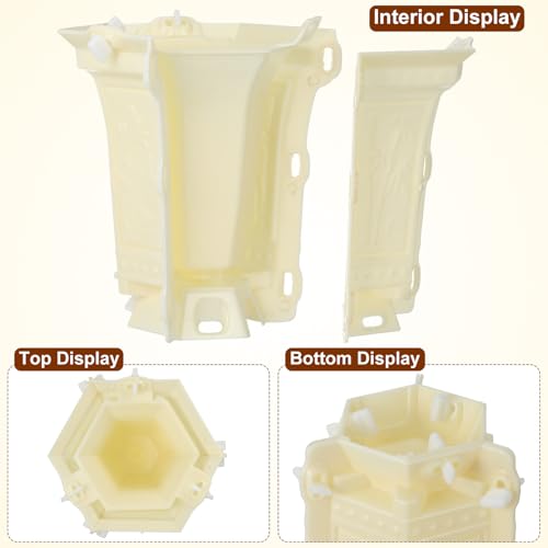 Moule hexagonal pour pot de fleur modèle épais de haute précision - 3