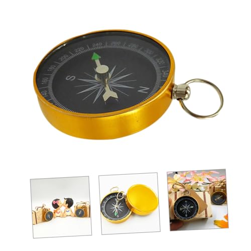Set 4 brújulas llavero mini aluminio para camping miniatura 6