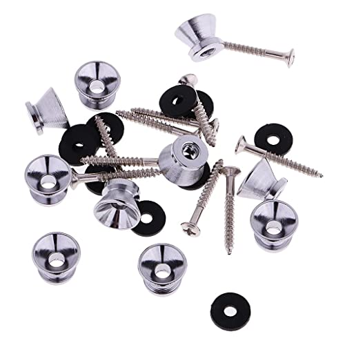 Colcolo Ensemble de 10 attaches métalliques pour sangle d’instruments à cordes - Les Beatles, Paul McCartney, John Lennon, RIngo Starr, George Harrison Colcolo Ensemble de 10 attaches métalliques pour sangle d'instruments à cordes – Image 4