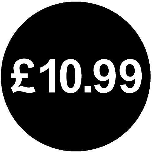 30mm Price Stickers Pack of 500 - Black - £10.99