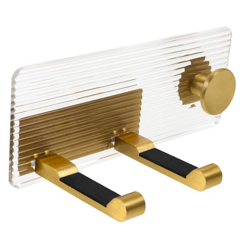 IWOWHERO Bathroom Wall-mounted Hair Dryer Rack Stand for Hair Dryer and Straightener No Drill Hair Tool Organizer Easy Install Space-saving