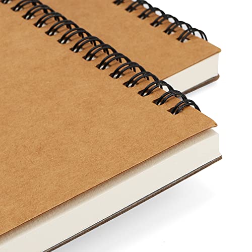 KEILEOHO 5 PCS A3 Landscape Sketchbook, 30 Pages/60 Sheets 160gsm A3 Drawing Pad, Spiral Sketchbooks for Home Office - Image 4