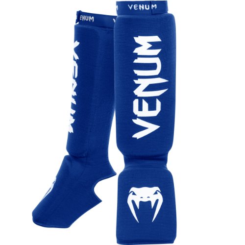 Venum Unisex Kontact Shinguards, Blue, One Size