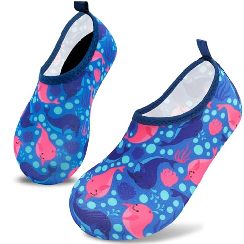 Image of VIFUUR Kids Water Shoes Girls Boys Quick Dry Aqua Socks for Beach Swim Outdoor Sports