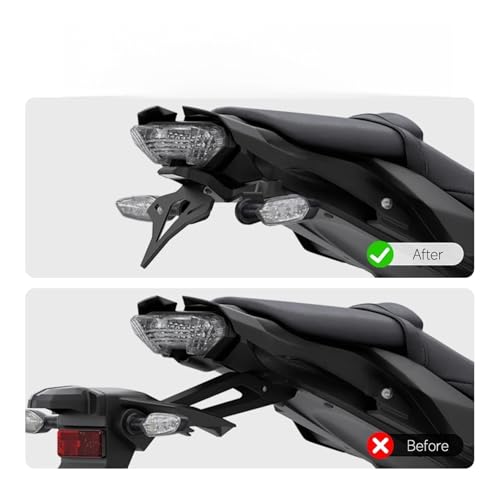 Support de plaque MT10 pour sorties dynamiques - Cadre arrière moto épuré - 7