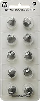 widex instantánea doble ear-tips (Tamaño Mediano), 10 unidades