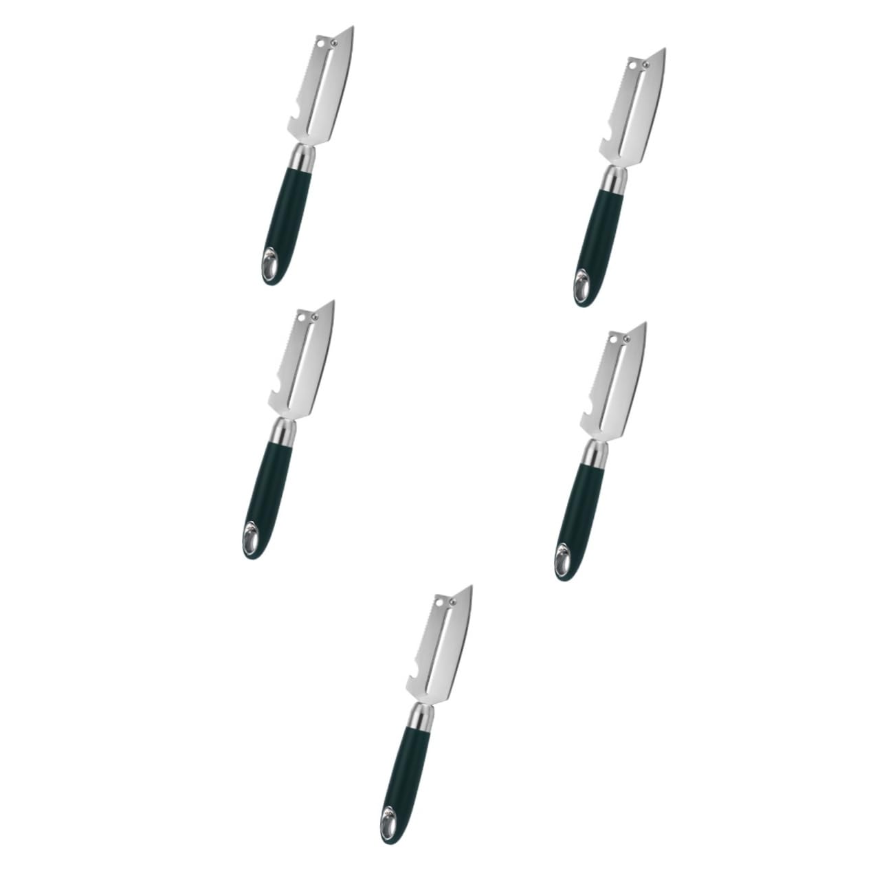 Ciieeo 5 Pièces Éplucheur INOX éplucheur de Pommes de Terre Outil éplucheur de Cuisine epluche Legume Peeler Legume épluché éplucheur de Fruits Portable éplucheurs de Concombre PP