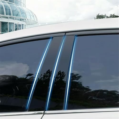 Adhesivos de columna de ventana para Ecosport 2013-2021 y cubiertas de postes en negro espejo 3