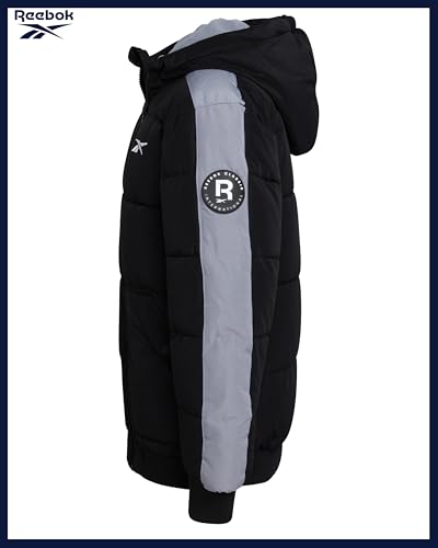 Reebok Boys Winter Coat - Insulated Heavyweight Zip Up Quilted Puffer Bomber Jacket - Weather Resistant Boys Winter Jacket4