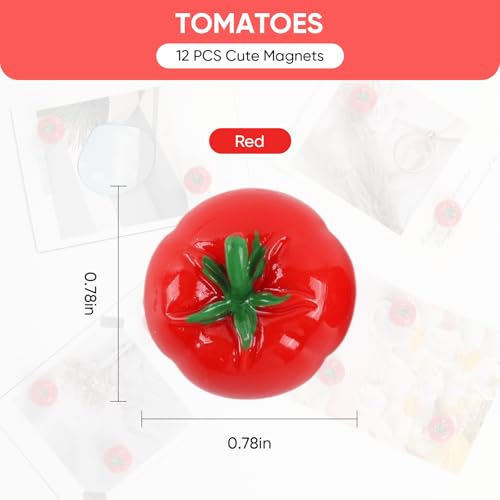 Imanes Decorativos Tomates Mini 12 piezas miniatura 2