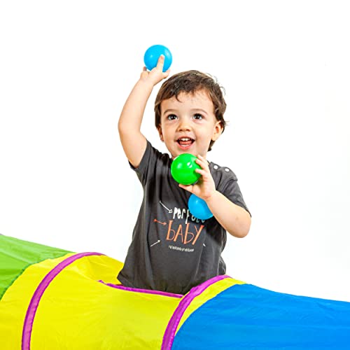 MOLTO Faltbarer Tunnel mit 25 Bällen | Tunnel für Kinder | kompatibel mit Molto Ball Park | sensorisches Spielzeug für Babys | Lernspielzeug für Kinder | 6 Monate