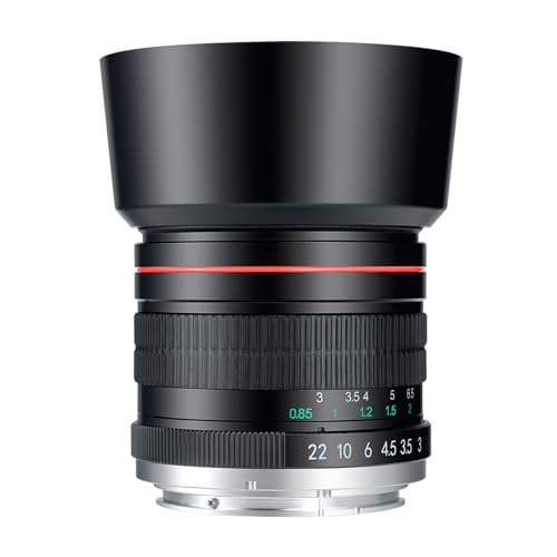 85mm f1.8 Portrait Lens EF/EF-S Mount Camera Lenses for Canon EOS Rebel T8i/T7i/T7/T6i/T5/T3i/T3/T2i/XSi/XS/SL3/SL2/T100/5D Mark IV/6D II/7D 90D 80D 70D 60D 50D 650D 600D 750D 700D 550D 7D II
