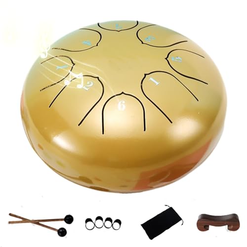 Chakra Rain Drum instrumento musical impermeable dorado miniatura 1