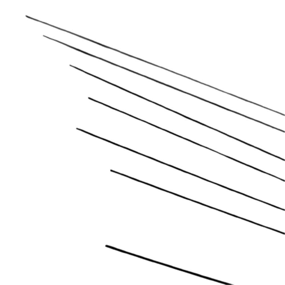 6 tiges noires en fibre de verre – Barres élastiques légères de 1 m.(0.8x1000mm)