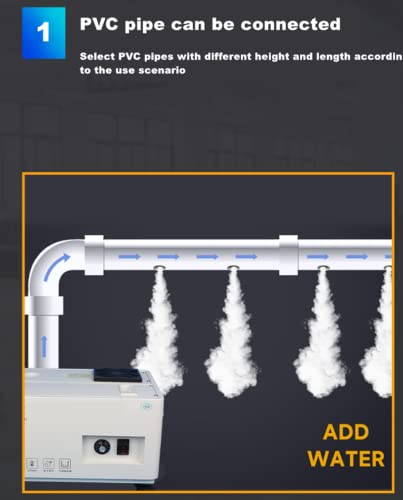 Ymjoinmx Industrial Humidifier 3000Ml/H Mist Output Large Space Humidifier Commercial Humidifier For Factory Workshop,Automatic Water Filling,Stainless Steel Shell 110V (3000Ml/H) #TOP2