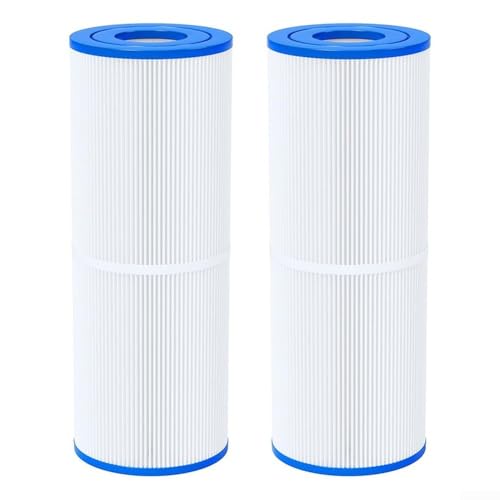 Besshepplo Paquete de 2 cartuchos de filtro de piscina SPA PRB25-IN de repuesto para spa portátil FC2375 FC2370 tela trilobal de 13 5/16 x 5 pulgadas, color blanco