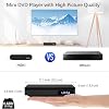 1080P HD Mini DVD Players for TV, All Region Free DVD Player, Supports HDMI/RCA/USB/AUX, Memory Playback & Remote Control, NTSC/PAL