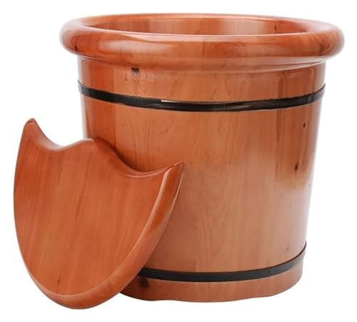 Tina de pies de madera sólida para spa y masaje