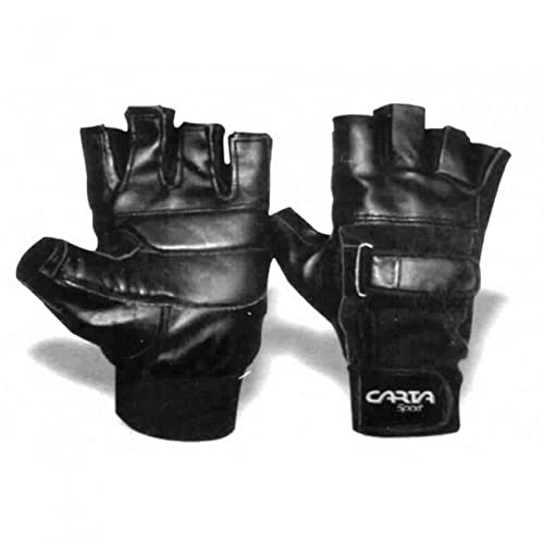 carta GLDVS NEW SMALL Football Cartasport double velcro gloves designed to give the best grip support when lifting those heavier weights Heavy duty material and padding for extra comfort Black