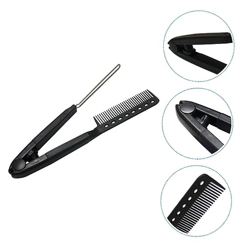 Cepillo alisador profesional negro MERRYHAPY miniatura 7
