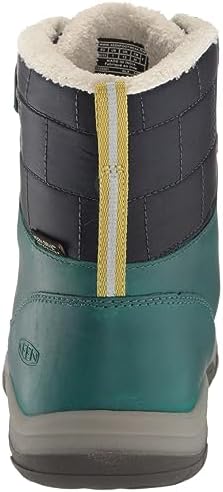 KEEN Kanibou Mid Height Waterproof Insulated Snow Boots, Deep Lagoon/Jazzy, 2 US Unisex Big Kid | Image 2