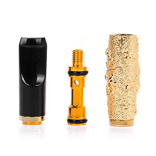 Gold Plated Embossed Chinese Dragon Clean-Type Filtering Cigarette Holder Smoke Tobacco Filter #TOP5
